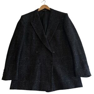 Nino Cerruti Rue Royale Man In Wool 100% Pure Wool Coat Blazer Men Size‎ XL